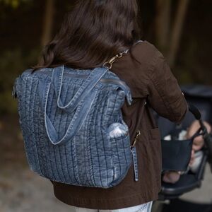 PEHR ORGANIC DENIM DIAPER BAG